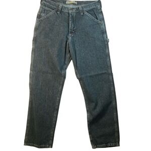 Lee Carpenter Jeans Mens 34x32 Denim Blue Workwear Pants‎ J2